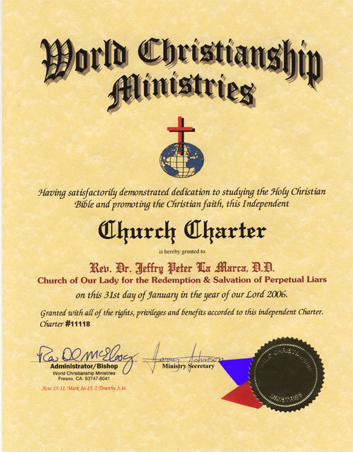 Our Independent Church Charter