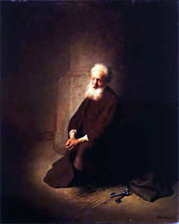 Picture of St. Peter in Jail by Rembrandt